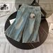 Women's Clothing Women's Summer New Casual Sports Fashion Suit Round Neck Back Tie Hollow Short Sleeve Denim Pants Two Piece Suit_ecoleips.com
