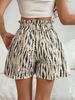 High-Waisted Casual Shorts For Women Summer New Style Print Fashion_ecoleips.com