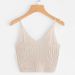 Women's Clothing Suspender Knitted Vest Solid Color Slim Short Top V Neck Sexy Bottoming Inner Wear_ecoleips.com