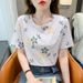 New White T-shirt Women's Short-sleeved Crew Neck Loose Large Size Thin T-shirt Bottoming Shirt Versatile Top_ecoleips.com