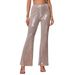 Aria Basics European And American Middle Eastern Foreign Trade Cross-border Champagne-colored Sequined High-waisted Party_ecoleips.com