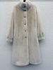 Luxury Faux Fur Coat Women's Long Winter Jacket With Thick Warm Fleece Lining,Stand Collar Elegant Office Commute Trench Coat (Black, Beige, Almond)_ecoleips.com