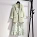 Women's Clothing New Stylish Professional Women's Skirt Suit Spring Fashion Chic Floral Suspender Skirt Suit Two Piece Suit Export_ecoleips.com