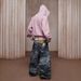 Unisex American Style Printed Hip Hop Loose Fit Hooded Sweatshirt Harajuku Niche Design Women's Clothing_ecoleips.com