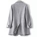 Women's Korean Style Loose Fit Blazer Casual Versatile Outerwear For Spring Autumn Trendy_ecoleips.com