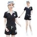 Women's Clothing Trendy Women's Slimming Tracksuit Running Set Summer Style Short Sleeved Two Piece Casual Sportswear_ecoleips.com