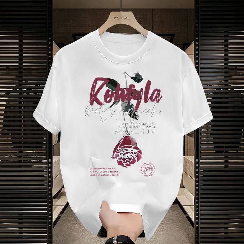 2025 summer loose men and women pullover 100% cotton short sleeve T-shirt_ecoleips.com