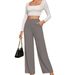 Aria Basics 2025 Cross-Border European And American New Style Spring Autumn Summer Women's Solid Color High Waist Draped Comfortable_ecoleips.com