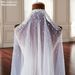 Manzhen Long Waltz Bridal Veil European American Style Pearl Soft Net with Hair Comb Versatile Wedding Headdress V172_ecoleips.com