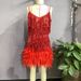 Women's Clothing Sequin Feather Splicing Dress_ecoleips.com