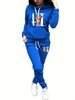 Women's Clothing Fashion Print Solid Color Suit Leisure Sports Two Pieces_ecoleips.com