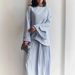 Women's Clothing Spring New Women's Round Neck Loose Casual Top Retro Temperament Pleated Skirt Suit_ecoleips.com