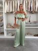 Women's Clothing Solid Color Temperament Tube Top Pleated Trousers Suit_ecoleips.com