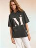 Women's Premium Washed T-Shirt, Oversized Casual Crew Neck Summer Top_ecoleips.com