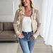 Spring, Summer, Autumn Double-Zipper Solid Color Women's Versatile Elegant Commuting Long-Sleeve Knit Cardigan Sweater_ecoleips.com