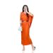 Miyake Women's Pleated V Neck Dress Elegant High End Loose Batwing Sleeve Mid Length Summer Style Versatile New Dress_ecoleips.com
