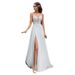 Lace up Sheer Light A-Line Wedding Dress Mori Girl Style U Neck Short Train Slimming 2025 New Simple Lace Design for Travel Photography_ecoleips.com