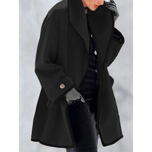 Women's Oversized Wool-Blend Coat – Lightweight Longline Duster (S-5XL, 10 Colors, Single-Button Closure)_ecoleips.com