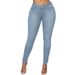 High Waist Skinny Jeans For Women, Stretch Denim Tummy Control Butt Lifting Jeggings, Comfortable Slim Fit Pencil Pants In Plus Size_ecoleips.com