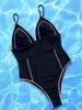 Women's sexy swimsuit bikini one-pieces with black_ecoleips.com