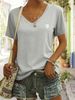 Women's Printed Short-Sleeve Tee - Breathable Round Neck Top For Spring & Summer Style-V_ecoleips.com
