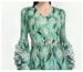 Women's Clothing Plus Size Pleated Three Dimensional Floral Bell Sleeve Dress Heavy Duty Lace Up Print African European Style Women's Clothing_ecoleips.com