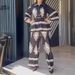 Women's Clothing Summer Fashion Casual Shirt Trousers Printed Large Size Loose Ladies Suit_ecoleips.com