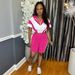 Women's Clothing Women's Color Block Sports Suit Short Zipper Top And Shorts Casual Two Piece Set For Formal & Casual For Women_ecoleips.com