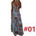 2020wish Cross-border Summer European And American Women's Slim Fit Long Floral Strap Dress For Women_ecoleips.com