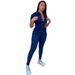 Foreign Trade African Women's Fashion Casual Denim Jumpsuits, In-stock From Source Manufacturer_ecoleips.com
