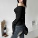 2026 European And American Style Cross-Border Spring New Women's Solid Color Slim Fashion Off-Shoulder Sexy Backless_ecoleips.com