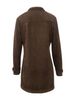 Vintage Brown Suede Jacket For Women - Long Sleeve Retro Faux Leather Coat With Lapel Collar, Gothic Style Distressed Outerwear_ecoleips.com