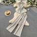 Women's Clothing Women's Sophisticated Two Piece Set Tie Up Design Elegant Summer Outfit Youthful Versatile Trousers Tailored Collar_ecoleips.com