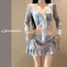 Women's Tie Dye Two Piece Swimsuit Set Long Sleeved Bikini Sexy Fashionable Hot Springs Perfect Four Piece Sexy And Innocent Style_ecoleips.com