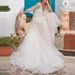 Long Sleeved Lightweight Wedding Dress Mori Style New Simple Ethereal Dreamy Hepburn V Neck Short Train Slimming Women's Clothing Party Wear_ecoleips.com