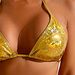 Women Metallic Gold Holographic 2 Piece Bikini Set Halter Triangle Tie Back High Cut Shiny Glitter Bathing Suit Party Beach Swimwear_ecoleips.com