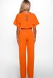 K Women's Button Tied Short Sleeved Jumpsuit_ecoleips.com