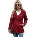 New Cotton Hooded Trench Coat Women's Spring And Autumn Coat Large Size Loose Solid Color Coat_ecoleips.com