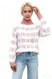 2026 Autumn And Winter Fashion Snowflake Pattern Semi-turtleneck Sweater Knitted Sweater Top_ecoleips.com