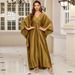 Women's Clothing Polyester Gold Loose Large Size Robe Beach Jacket Dress Long Dress Bikini Outer Cover_ecoleips.com