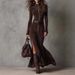 Women's Clothing Double Sided Cashmere Zipper Stand Collar Women's Dress Elegant Style High Quality Autumn Fashion_ecoleips.com