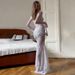 European And American Cross-Border New Lace See-Through Two-Piece Sexy Hot Girl Fashion Versatile Tie High Waist Long_ecoleips.com
