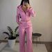 Women's Clothing Y2K Rhinestone Hooded Sweatshirt Cardigan High-Waisted Slim Fit Sweatpants Set American Style Casual Fashion_ecoleips.com