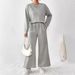 In Stock 2025 European American Loose-fitting Simple Solid Color Casual Suit Women, New Autumn And Winter Textured_ecoleips.com