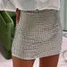 Women's Clothing Solid Color Slim Mesh Sequin Hip Covering Fashion Skirt_ecoleips.com