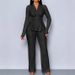 Cross-border 2025 Summer New Slim-Fit Solid Color Long-Sleeve Suit_ecoleips.com