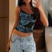 2026 European And American Foreign Trade New Women's Clothing Cross-border Hot-selling Sexy Lace-printed Camisole_ecoleips.com