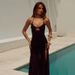 Women's Black V Neck One Piece Swimsuit Set Dress Summer Hot Selling Backless Swimwear_ecoleips.com