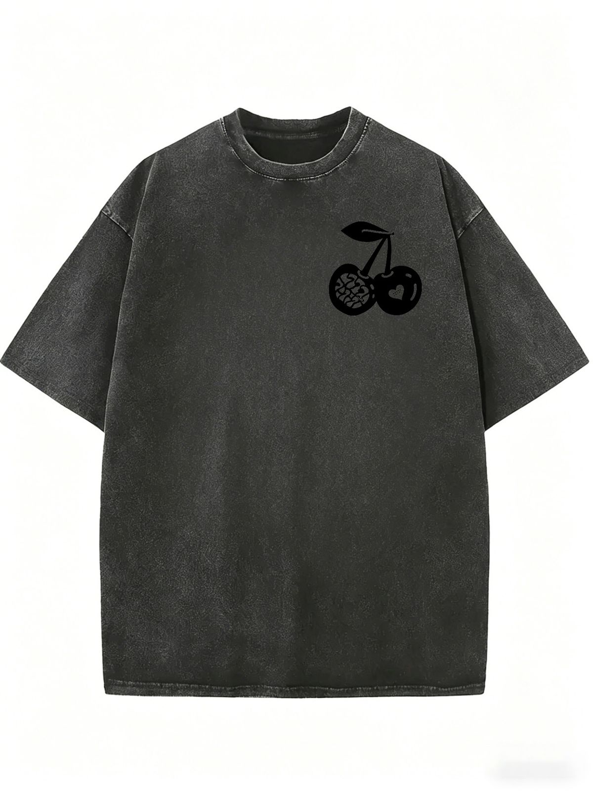 Oversized Vintage Style T-Shirt, Unisex Casual Loose Fit Tee For Streetwear & Weekend Wear_ecoleips.com