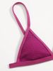 Waffle Textured Thin Strap Bikini Set Women Solid Triangle Two Piece Swimsuit Minimal Cheeky High Cut Bathing Suit Summer Beach Swimwear_ecoleips.com